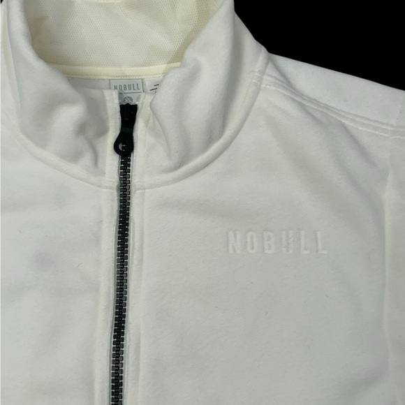 NOBULL Men’s White Zip-Up Fleece Performance Vest XL - Picture 2 of 5
